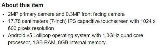 Lenovo Tab 3 Essential Tablet (7 inch, 8GB) Black - Brand new sealed