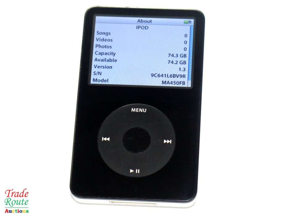 Apple IPod Classic - 5th Generation  BLACK 80GB [ MA450FB ]