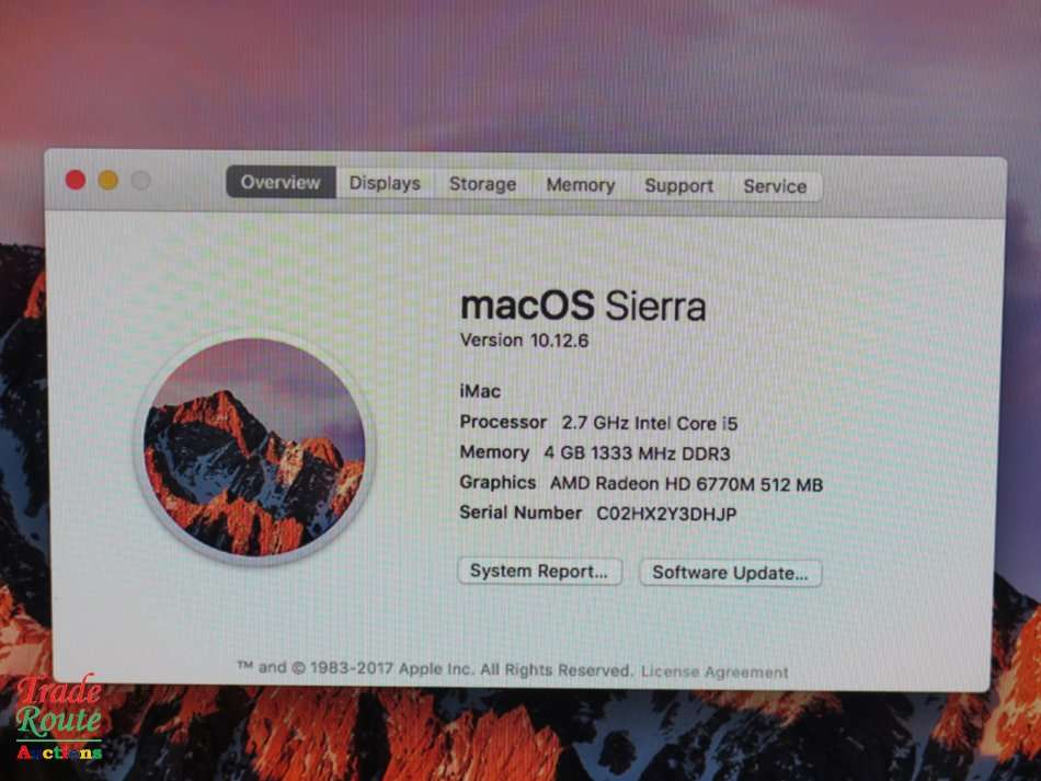 Apple iMAC | 27 INCH | Core i5 2.7GHz  * All In One Desktop * AMD Radeon Graphics