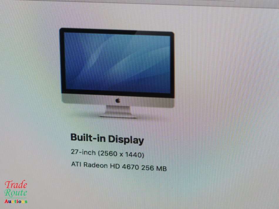 Apple iMAC | 27 INCH | Core 2 Duo 3.06GHz | 4GB RAM | 1TB HDD All In One Desktop ATI Radeon Graphics