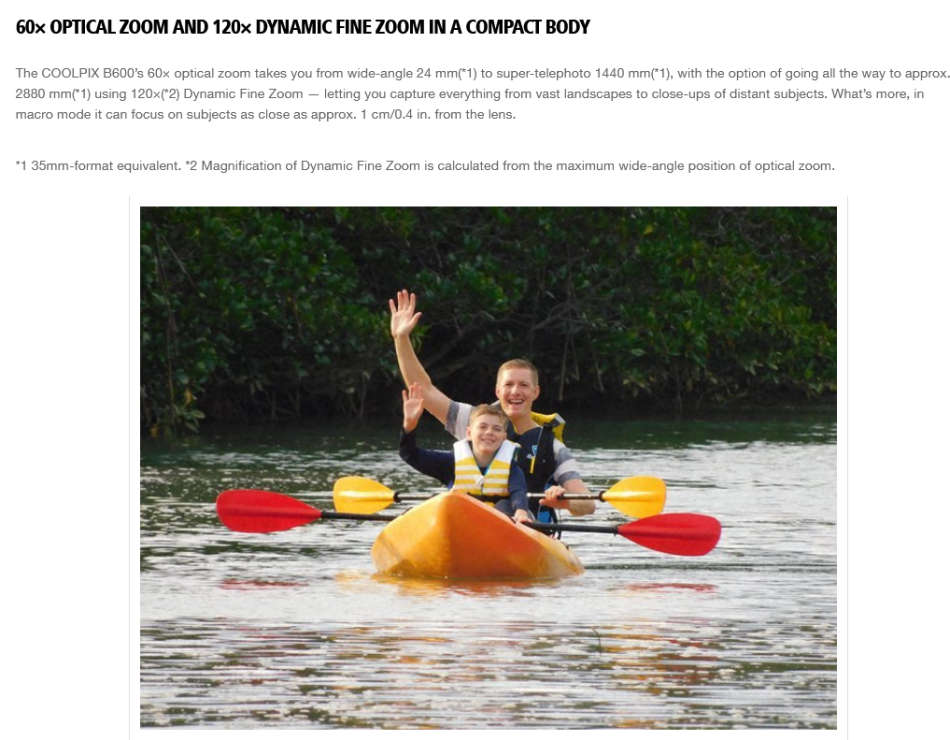 Nikon Coolpix B600 Digital Camera - 24-1440mm (35mm Equivalent) - Super ED 60x Optical Zoom Lens