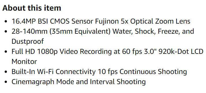 Fujifilm Waterproof Digital Underwater Camera with 3" LCD, Green (xp120)