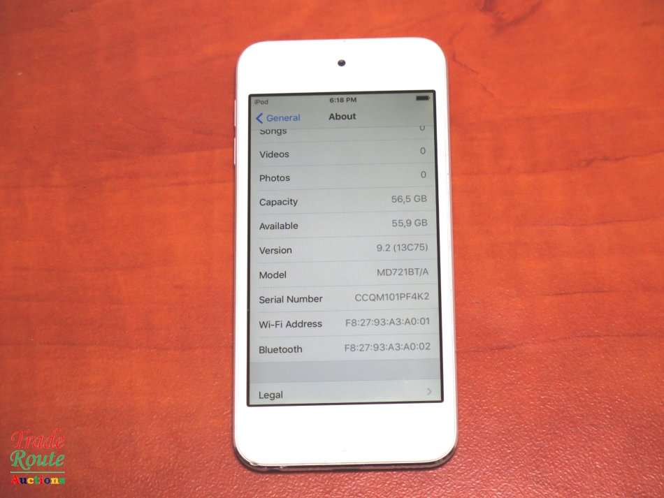 APPLE iPod Touch | MD721BT/A | 64GB SILVER | A1421 | 5TH GEN