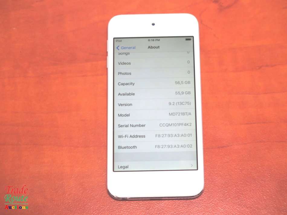 APPLE iPod Touch | MD721BT/A | 64GB SILVER | A1421 | 5TH GEN