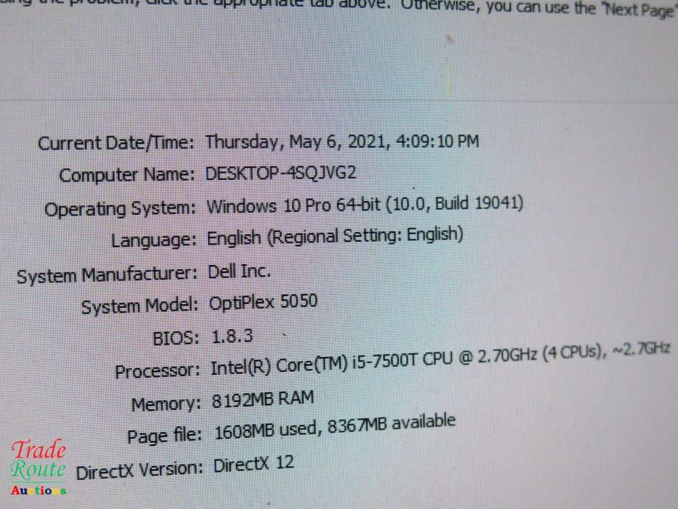 Dell OptiPlex 5050 MICRO Desktop PC | Core i5 7500T 7th Gen 2.7Ghz | 8GB RAM | 500GB HDD DESKTOP PC