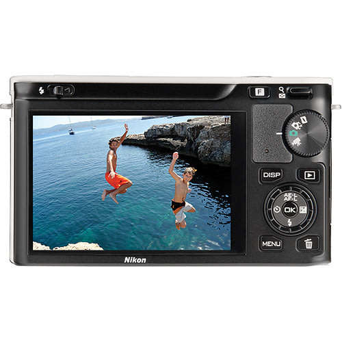 Nikon 1 J1 Mirrorless Digital Camera with 10-30mm VR Zoom Lens (White) - IN BOX