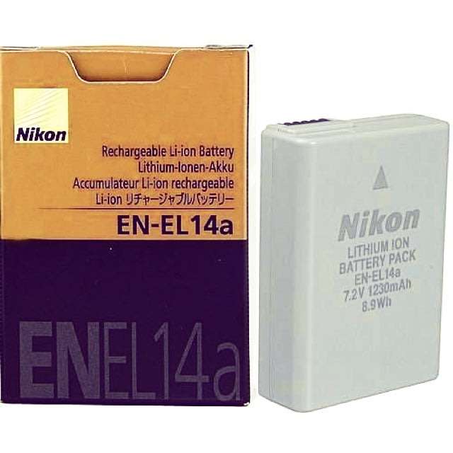 EN-EL14a Li-ion Battery for Nikon Df, D3100, D3200, D3300, D3400 D5100, D5200, D5300, D5500, D5600