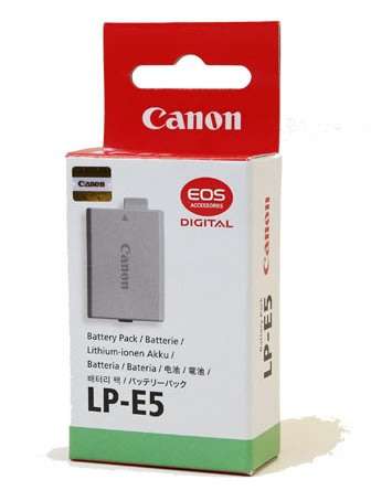 LP-E5 Li-Ion Battery Pack for Canon 450D 1000D 500D KISS X2 X3 Rebel XS XSi T1i cameras