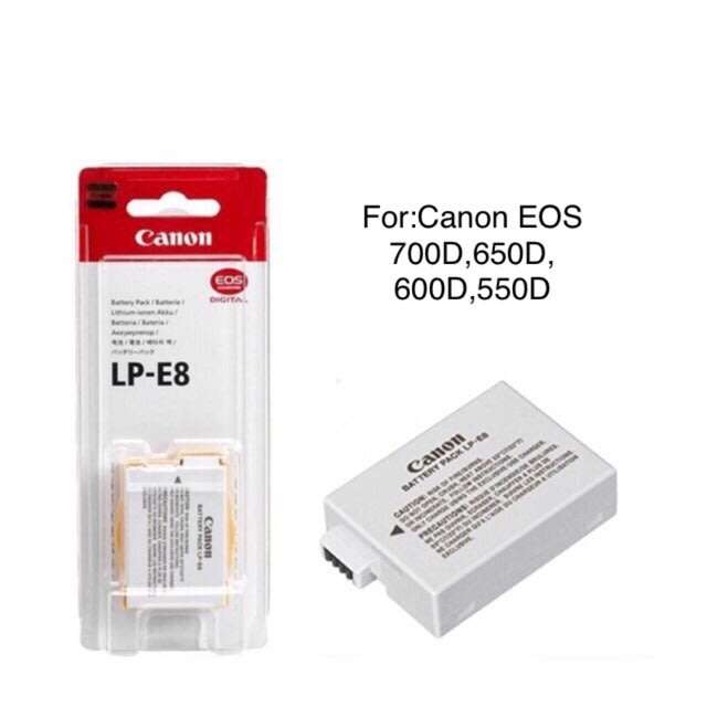 LP-E8 Battery for Canon EOS 700D 550D 600D 650D X4 X5 T2i T4i T5i Cameras