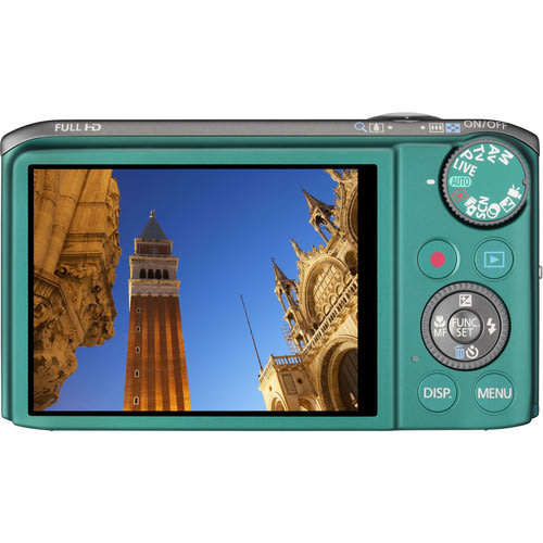 Canon PowerShot SX260 HS 12.1 MP CMOS Digital Camera with 20x IS Zoom 25mm Wide-Angle Lens (Green)