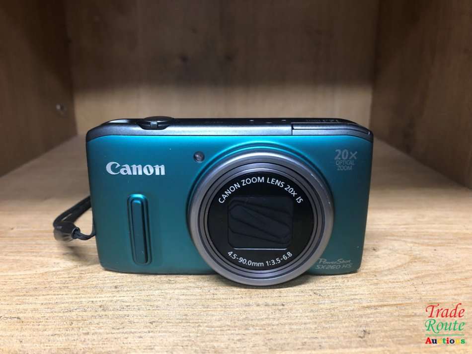 Canon PowerShot SX260 HS 12.1 MP CMOS Digital Camera with 20x IS Zoom 25mm Wide-Angle Lens (Green)