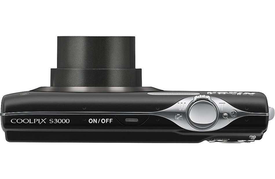 Nikon Coolpix S3000 12-megapixel digital camera with 4X optical zoom (Black) - BOX
