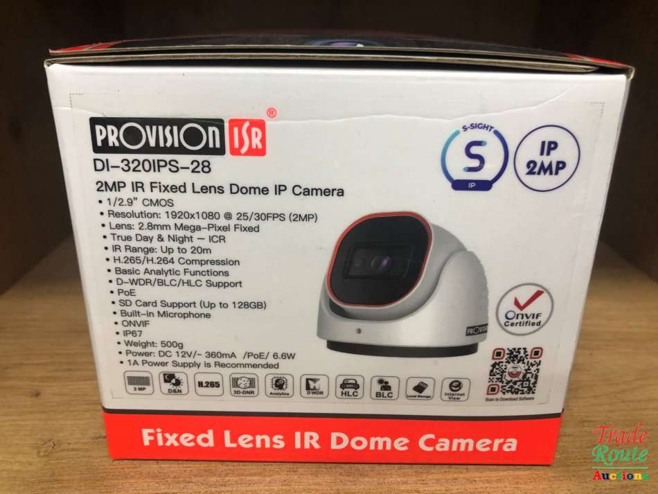 PROVISION 2MP IR FIXED LENS DOME IP CAMERA [BRAND NEW]