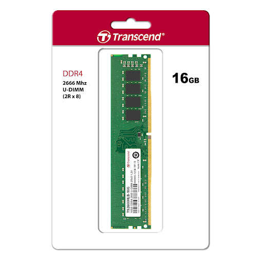 Transcend 16GB DDR4-2666 U-DIMM Memory for Desktops / PCs [ JM2666HLB-16G ] DESKTOP RAM