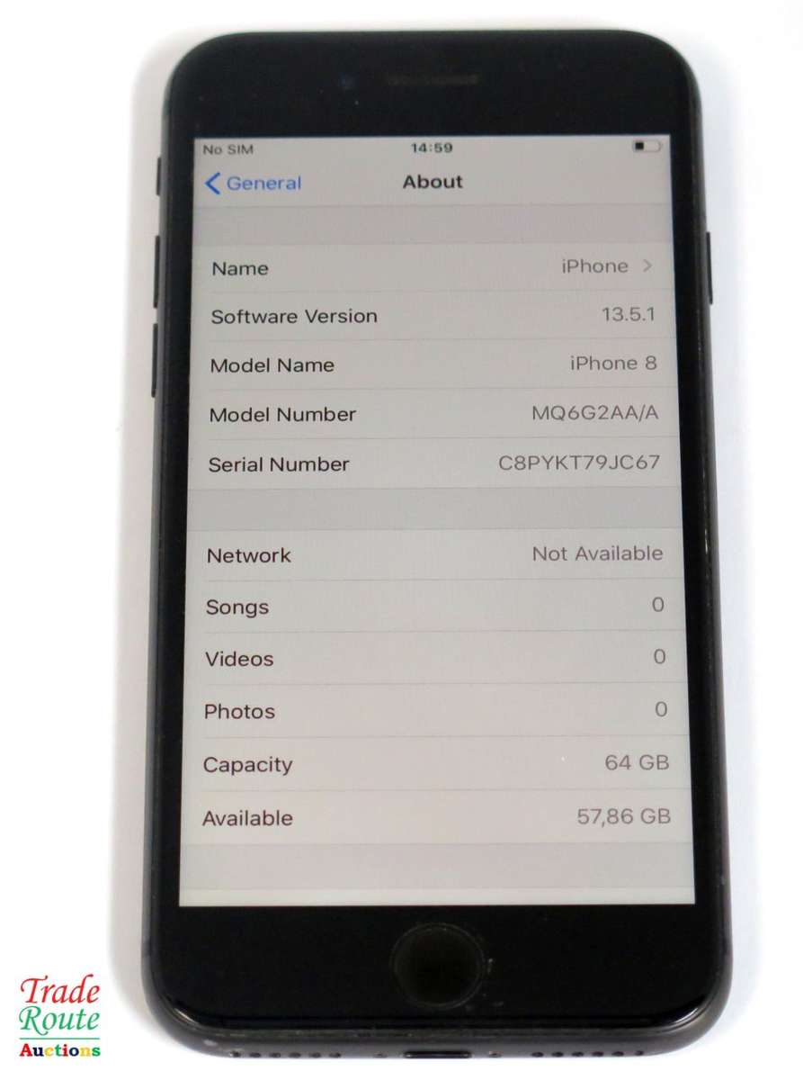 IPHONE 8 | SPACE GREY | A1863 | 64GB | MQ6G2AA *** APPLE IPHONE8 ***