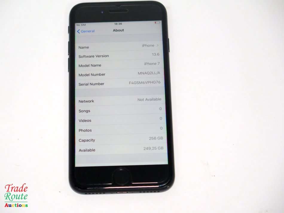 IPHONE 7 | BLACK | A1778 | MNAQ2LL/A | 256GB   *** APPLE IPHONE7 ***