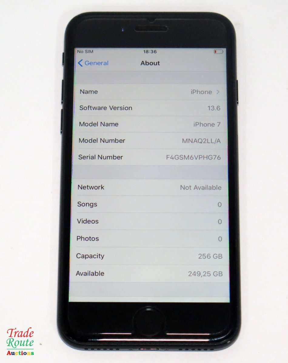 IPHONE 7 | BLACK | A1778 | MNAQ2LL/A | 256GB   *** APPLE IPHONE7 ***