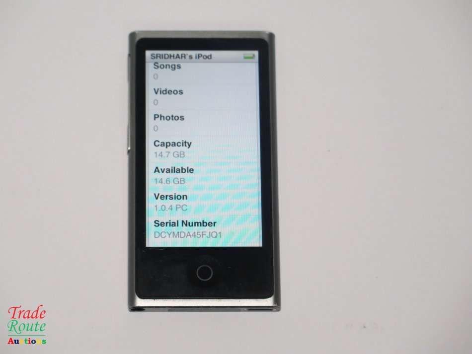 APPLE 16GB IPOD NANO - SPACE GREY (7TH GENERATION) | ME971QB | A1446