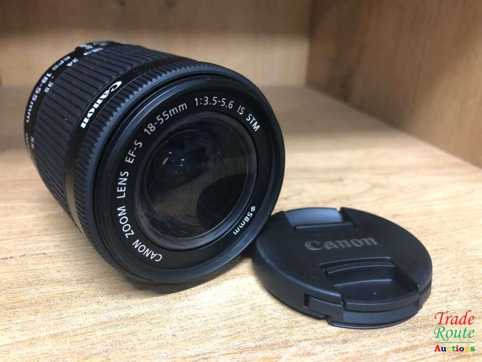 Canon EF-S 18-55mm f/3.5-5.6 IS (IMAGE STABILIZER) STM Camera Lens for Canon Digital SLR Cameras