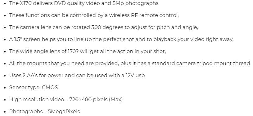Drift X170 Action Camera - Orange