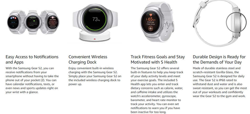 Samsung Gear S2 SMARTWATCH - SM-R720 Watch