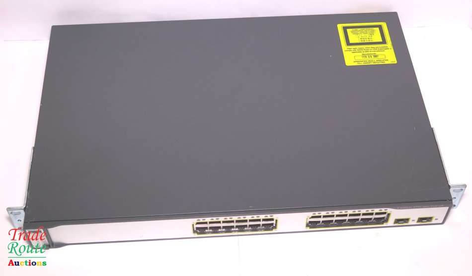 Cisco 3750 PoE [ Power over Ethernet ] 24 Port Ethernet Switch