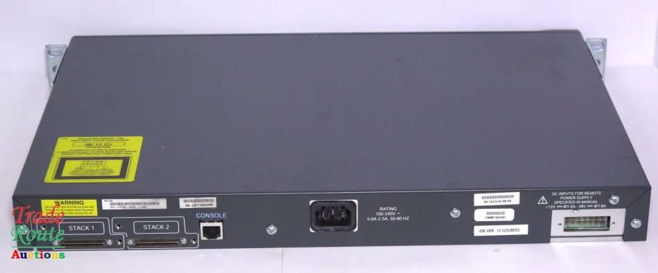 Cisco 3750 PoE [ Power over Ethernet ] 24 Port Ethernet Switch