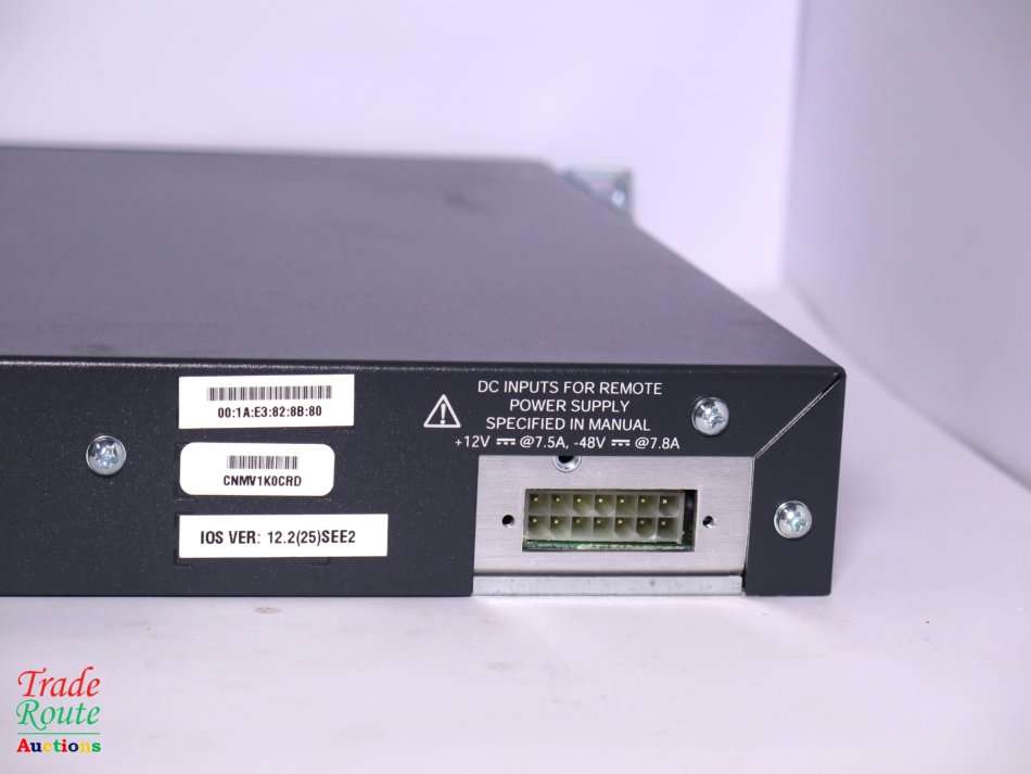 Cisco 3750 PoE [ Power over Ethernet ] 24 Port Ethernet Switch