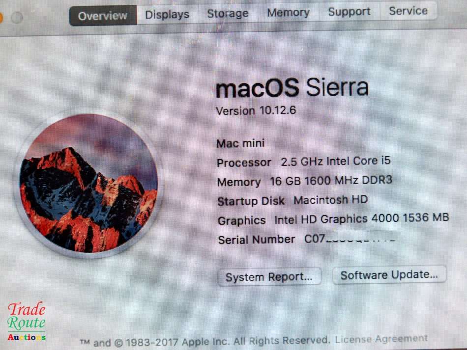 Apple Mac Mini | Core i5 2.5Ghz | 16GB RAM | 500GB HDD *** MacMini ***