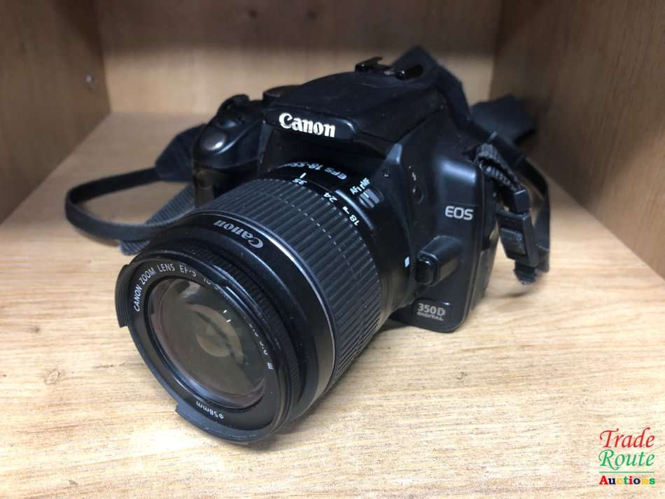 Canon EOS 350D Digital SLR camera (BLACK) WITH 18-55 mm EFS LENS