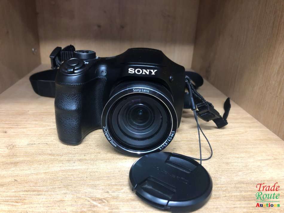 Sony Cyber-shot DSC-H100/BC 16.1MP Point and Shoot Camera (Black) with 21x Optical Zoom