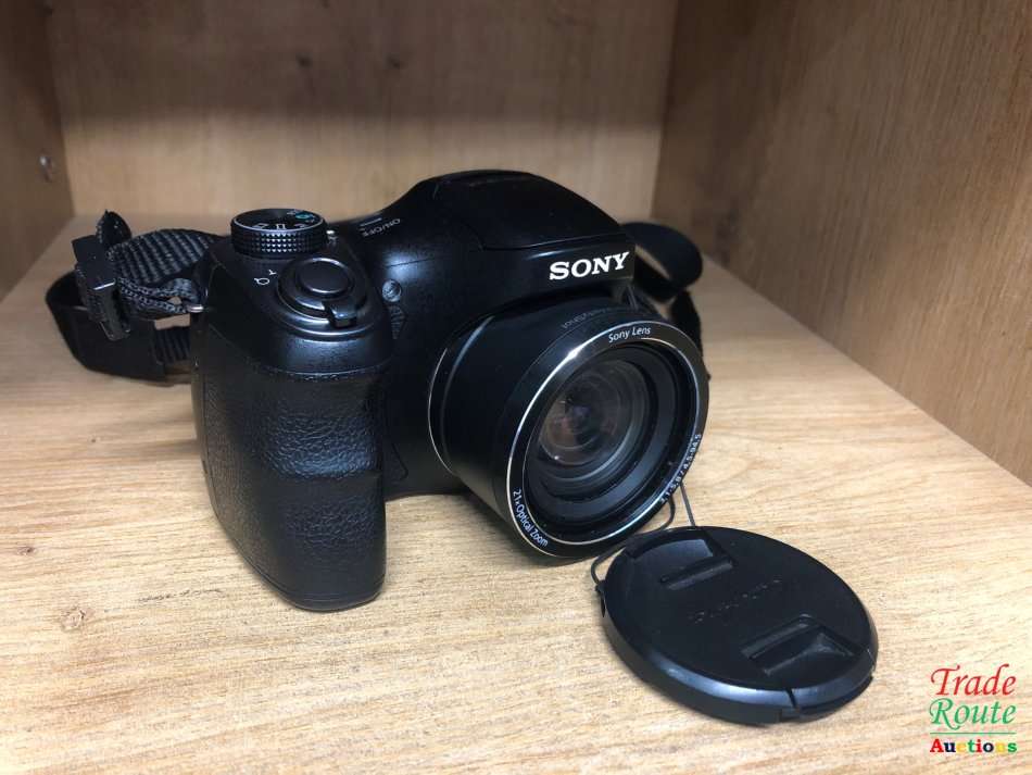 Sony Cyber-shot DSC-H100/BC 16.1MP Point and Shoot Camera (Black) with 21x Optical Zoom