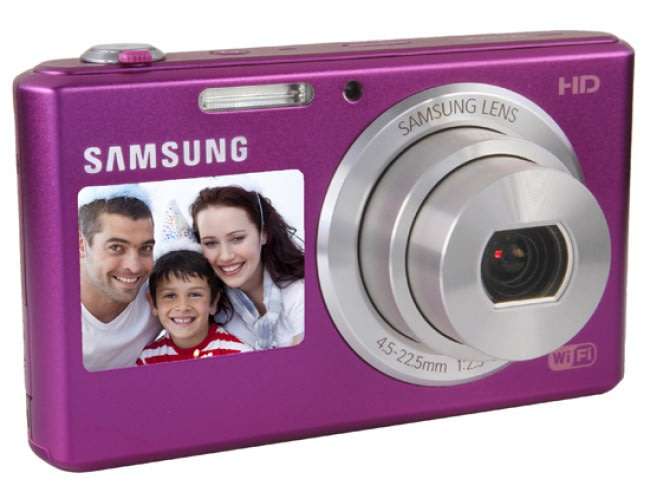 Samsung DV150F 16.2MP Smart WiFi Digital Camera with 5x Optical Zoom & 2.7" / 1.48" front LCD
