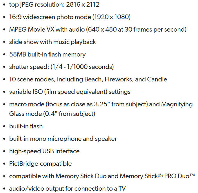 Sony Cybershot DSC-T9 6MP Digital Camera with 3x Optical Image Stabilization Zoom