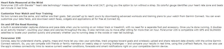 Garmin Forerunner 235 GPS Running Watch with Wrist Heart Rate Monitor