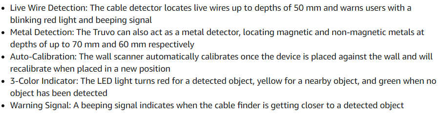 Bosch Truvo Metal Detector