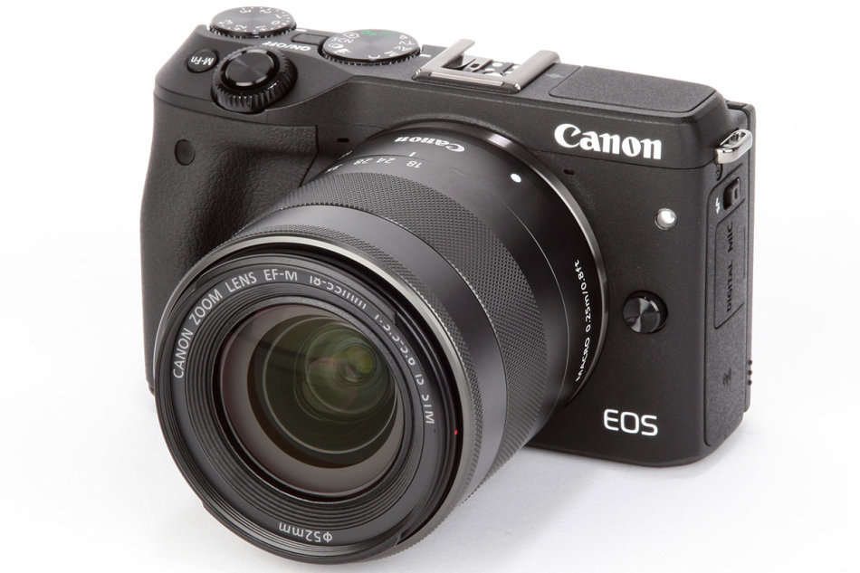 Canon EOS M3 Mirrorless Digital Camera with EF-M 18-55mm Lens - 24.2 megapixels