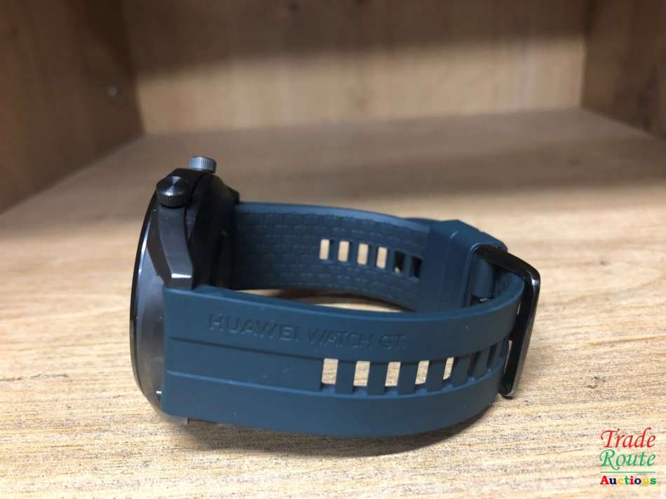 HUAWEI WATCH FTN-B19 GT Smart Watch - Titanium Grey SS Dark Green Strap