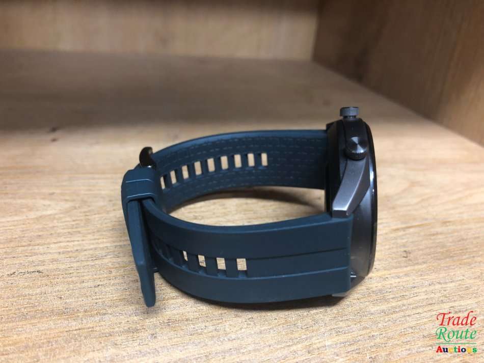 HUAWEI WATCH FTN-B19 GT Smart Watch - Titanium Grey SS Dark Green Strap