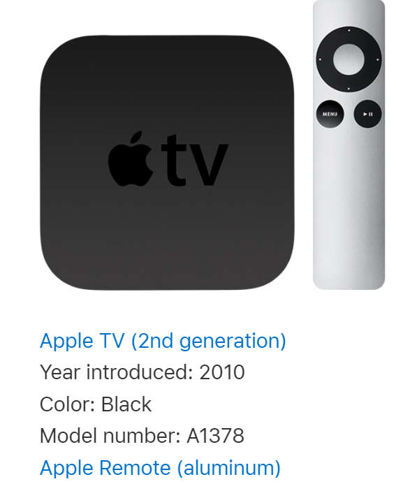 Apple TV A1378 2nd Generation