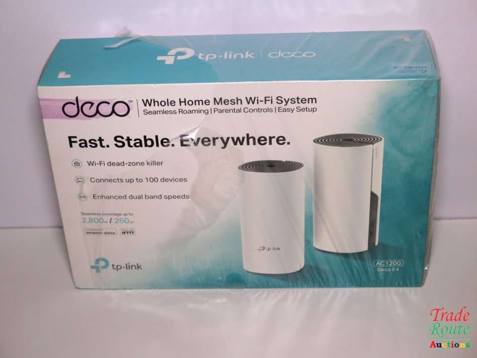 TP-Link Deco E4 AC1200 Whole Home Mesh Wi-Fi System Repeater (SET OF 2 IN BOX)