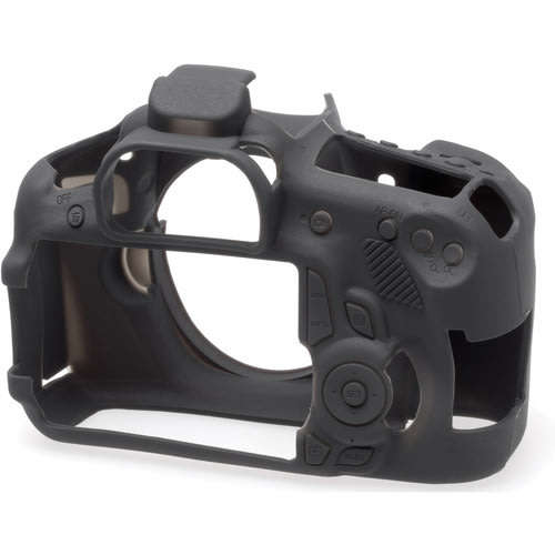 Protective Black Silicone Armor Canon 60D by easyCover camera case