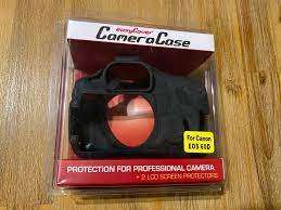 Protective Black Silicone Armor Canon 60D by easyCover camera case