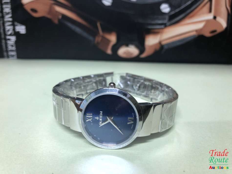 BUREN Stainless Steel Ladies Watch - Blue Face