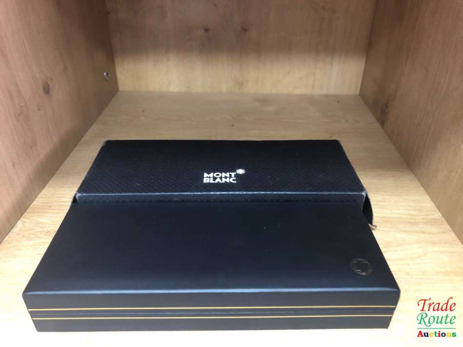 Montblanc Boheme Black with blue stone ballpoint pen and Roller Ball Pen Twin Set