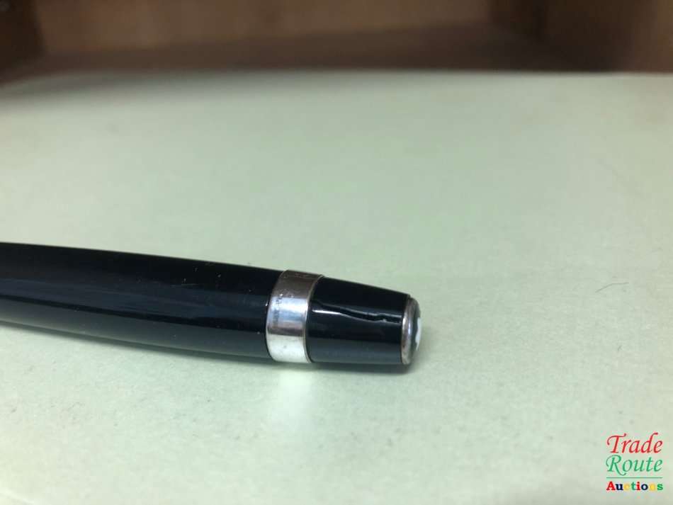 Montblanc Boheme Black with blue stone ballpoint pen and Roller Ball Pen Twin Set