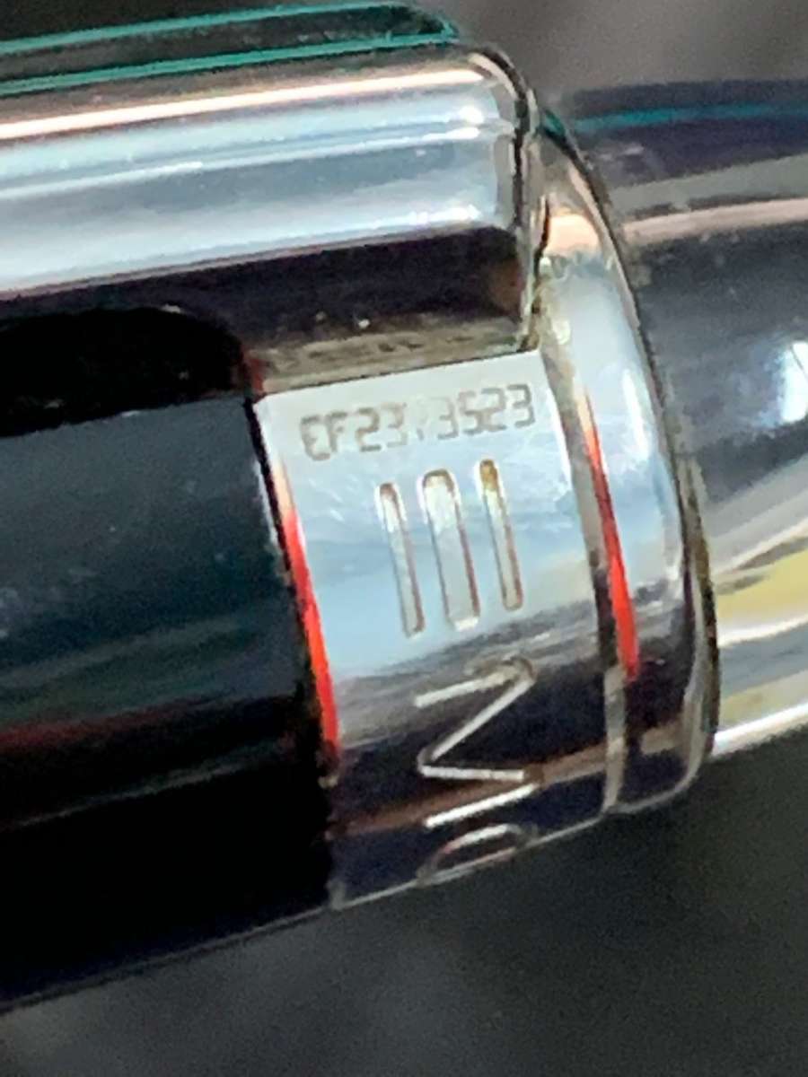 Montblanc Boheme Black with blue stone ballpoint pen and Roller Ball Pen Twin Set