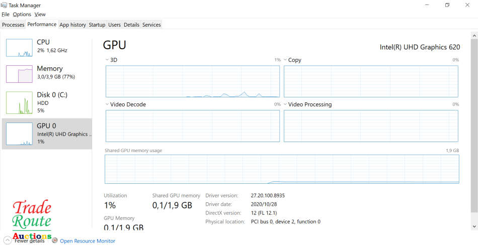 Dell Vostro 3583 LAPTOP | Intel Core i5 8265U 8th Gen 1.6GHz | 4GB RAM | 1TB HDD | 15.6" LAPTOP