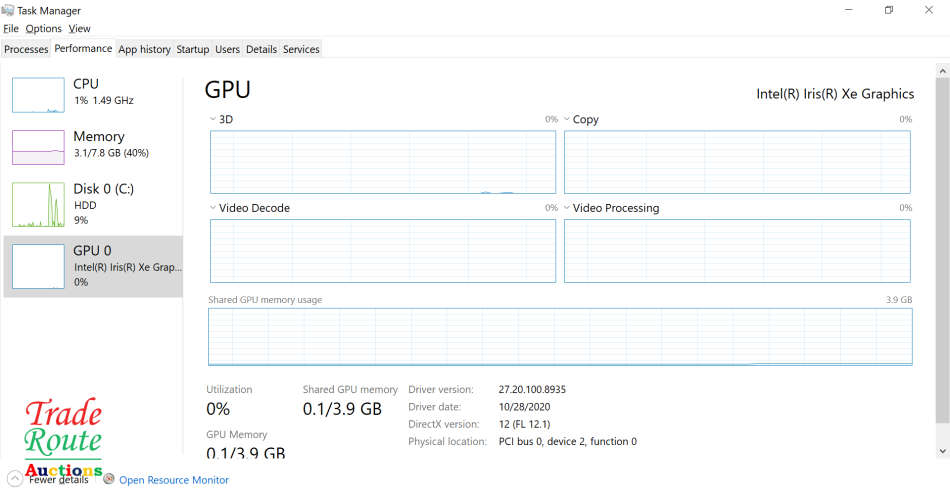 HP Laptop 15-dw3000ni i7-1165G7 11th Gen 8GB RAM 1TB HDD 15.6'' FHD Notebook