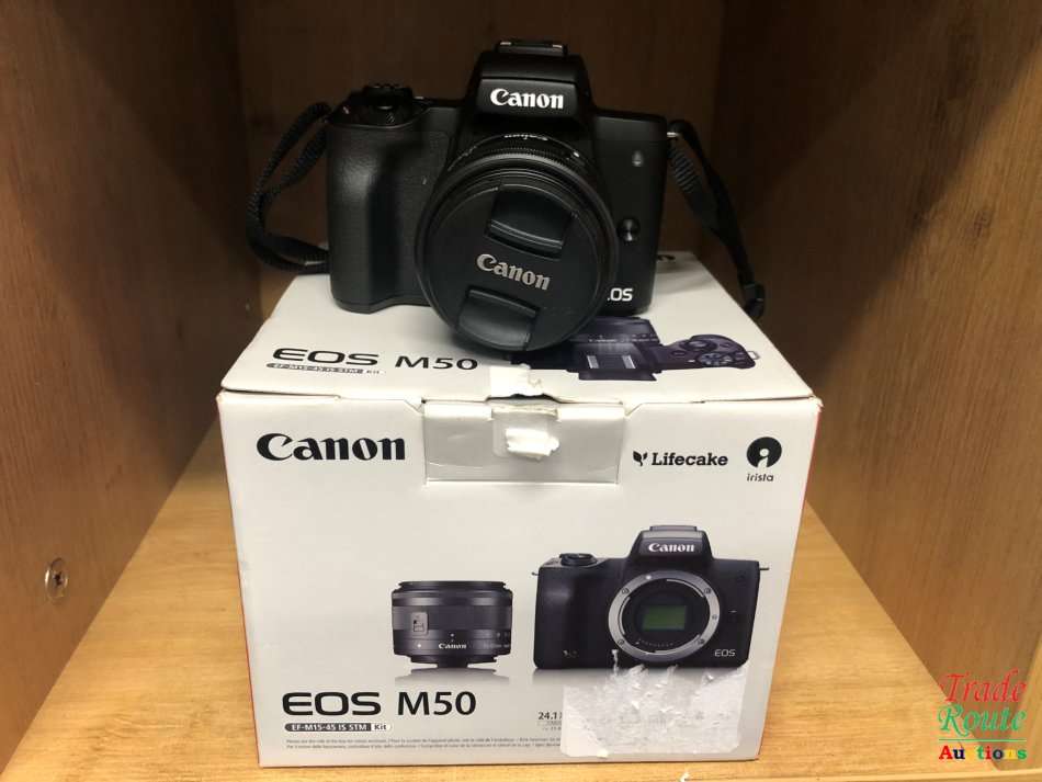 Canon EOS M50 Mirrorless Digital Camera with 15-45mm Lens